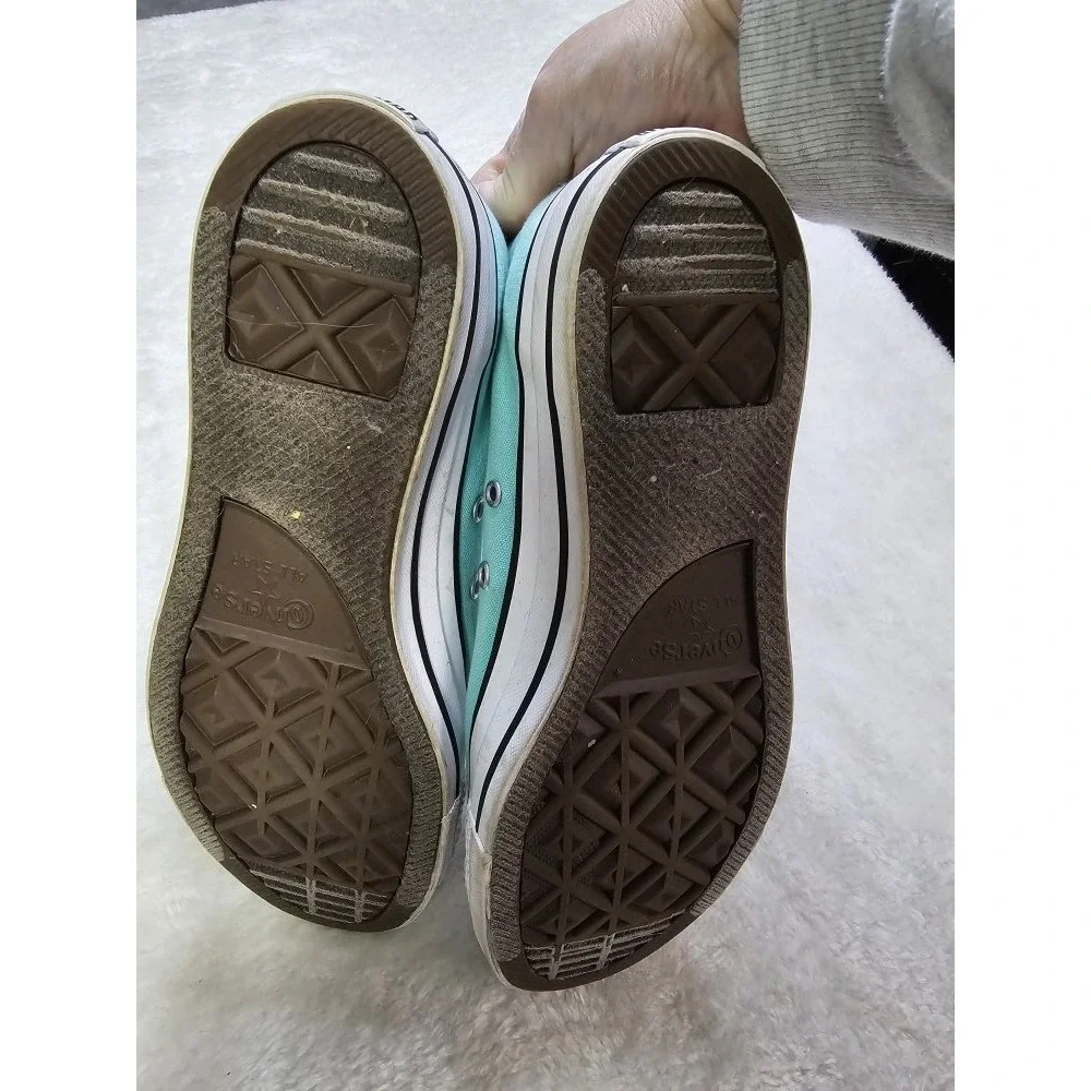 Converse All Star Mens Size 10 Mint Green Canvas‎ Sneakers - Picture 10 of 12